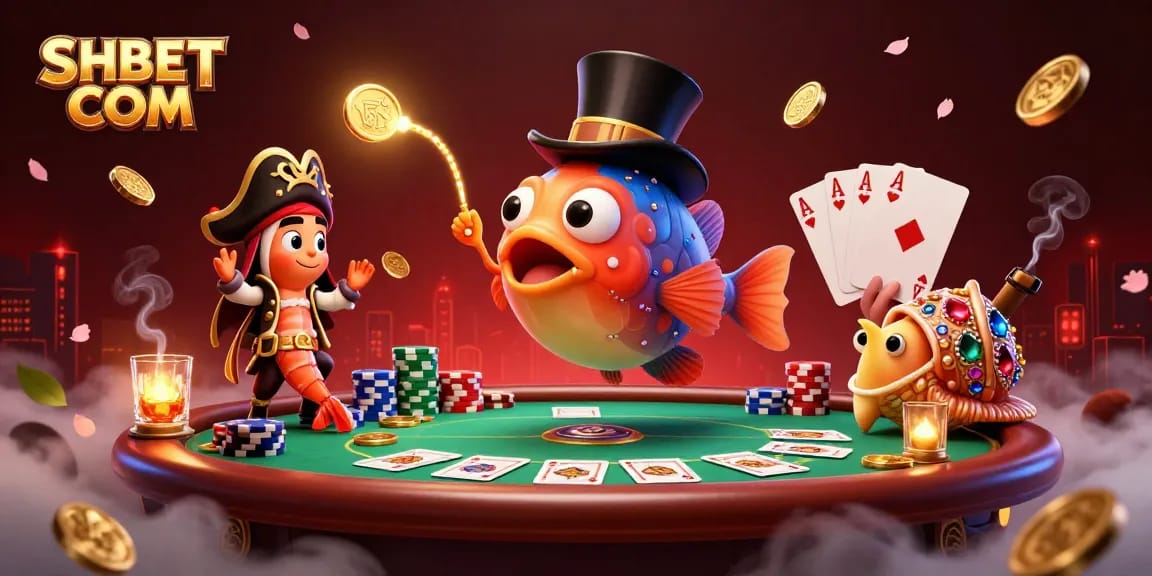 Engage in exciting gameplay at SHBET COM with dynamic casino characters and vibrant elements.
