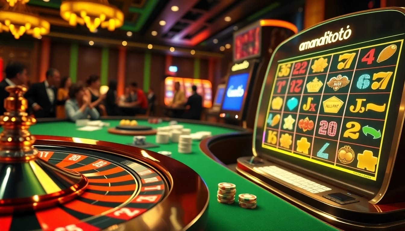 Watching amanahtoto’s roulette wheel spin with vibrant betting chips and professional casino setup