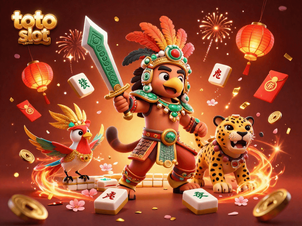 Engage in thrilling gameplay at toto slot resmi surrounded by dazzling slot elements, vibrant fireworks, and lucky symbols.