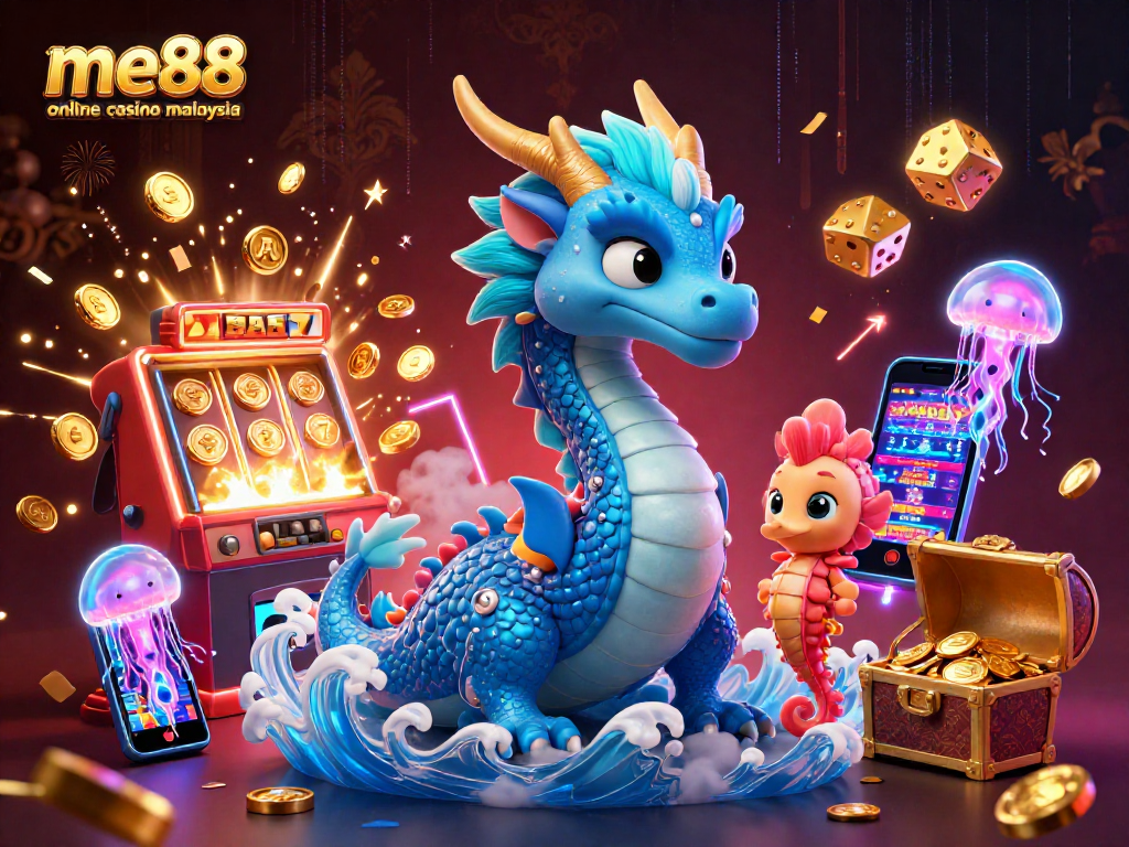 Experience thrilling gameplay at me88 online casino Malaysia with vibrant 3D casino elements.