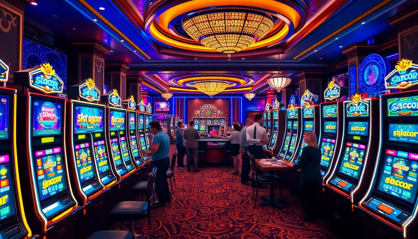 Experience the thrill of slot gacor with vibrant slot machines and exciting casino ambiance.