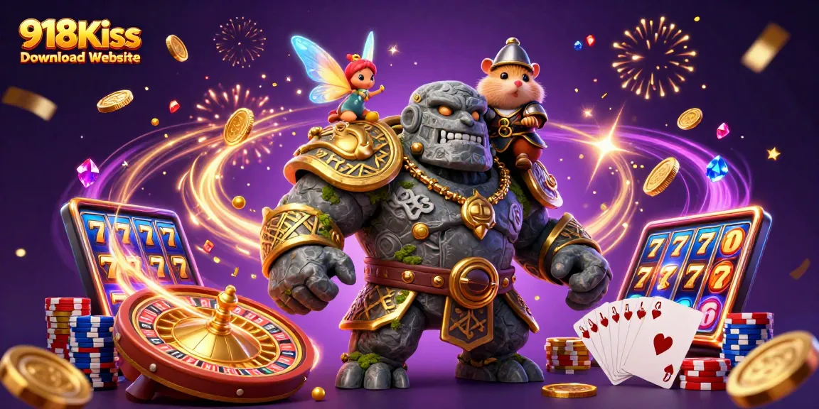 Experience games at 918Kiss Download Website with lively animated slots and vibrant casino elements.