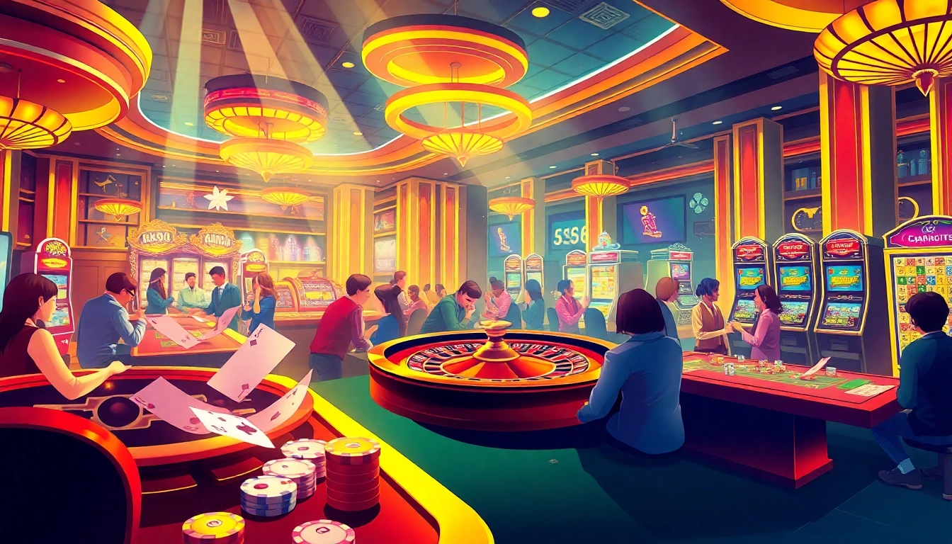 Experience thrilling casino action at ee88 com with vibrant visuals of poker chips and roulette.