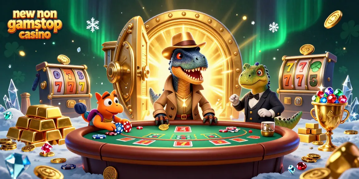 Experience the excitement of a new non gamstop casino with a clever velociraptor at blackjack.