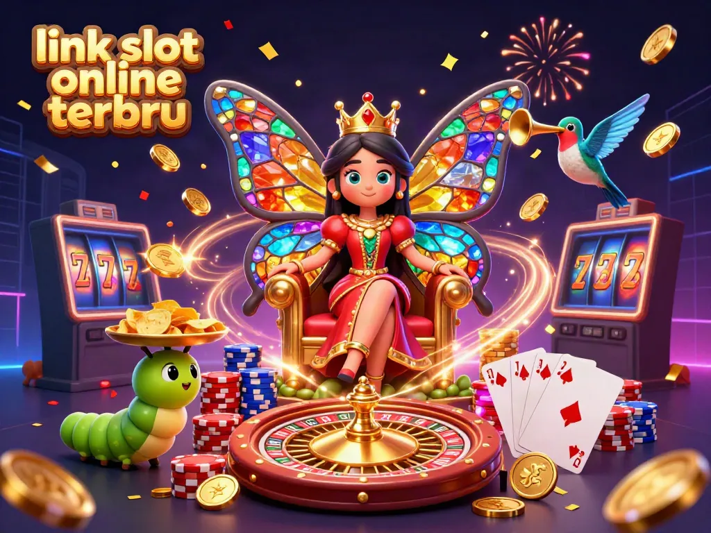 Menangkan jackpot dengan link slot online terbaru yang menampilkan ratu kupu-kupu dan efek cahaya berkilau.