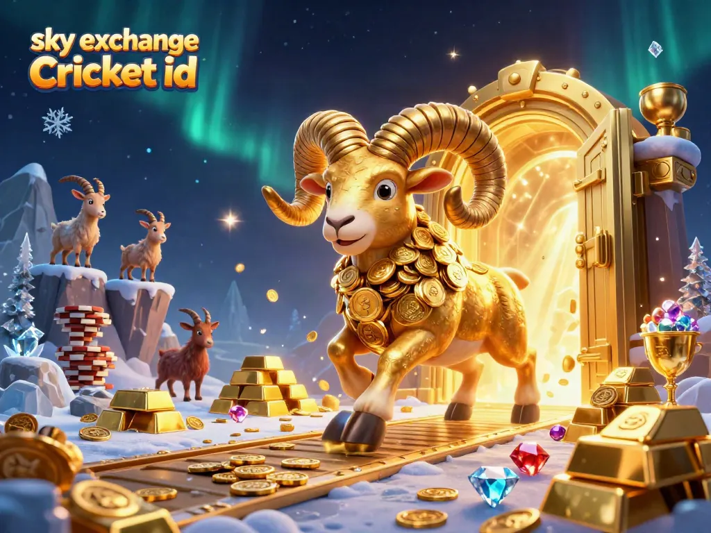 Experience the thrill of betting with Sky Exchange Cricket ID amidst a lavish, golden casino atmosphere.