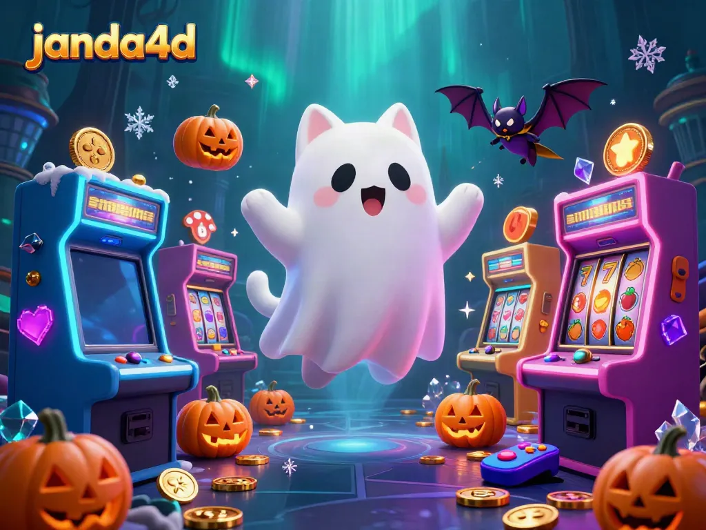 Gandakan kesenangan bermain slot di janda4d dengan kucing hantu dan bat vampire.