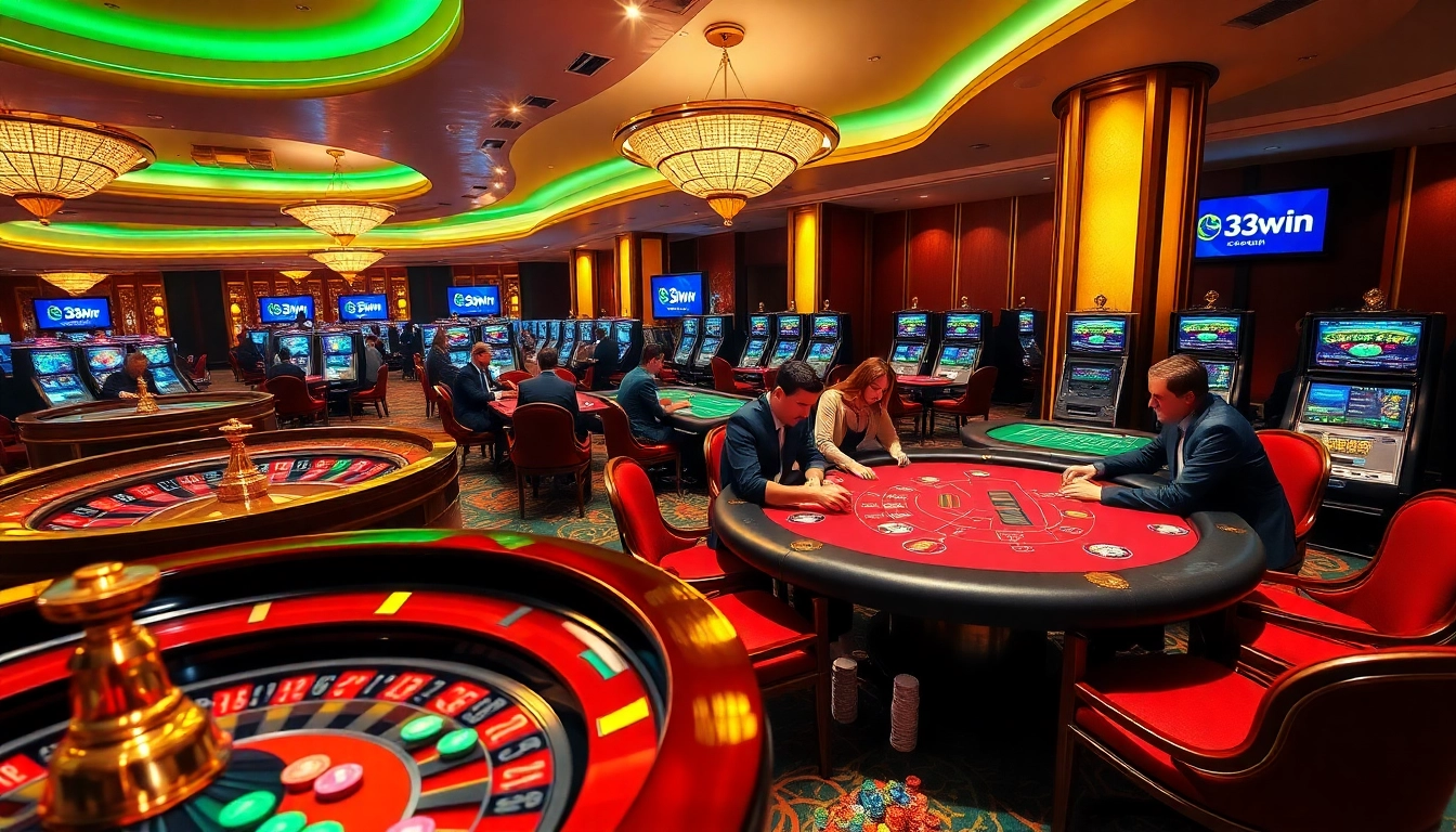 Experience the excitement of 33win.com with vibrant casino games and live players in action.