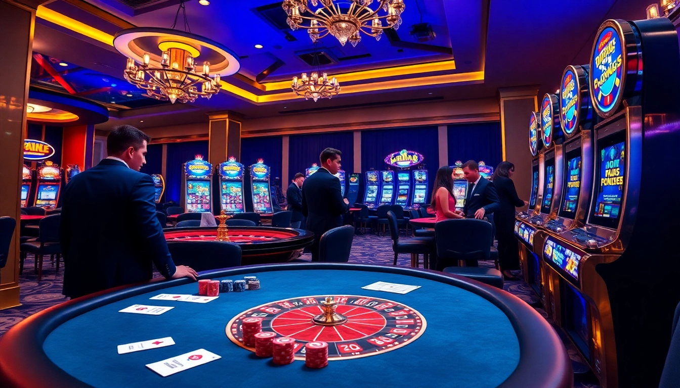 Experience the thrill of gaming at apiraja88 with vibrant casino tables and the excitement of winning big.