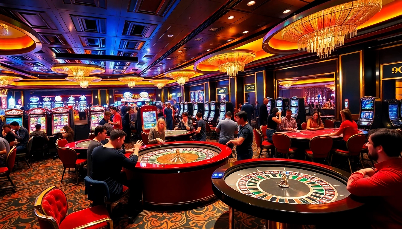 Experience the thrill of gaming with 98Win at an exciting casino scene.