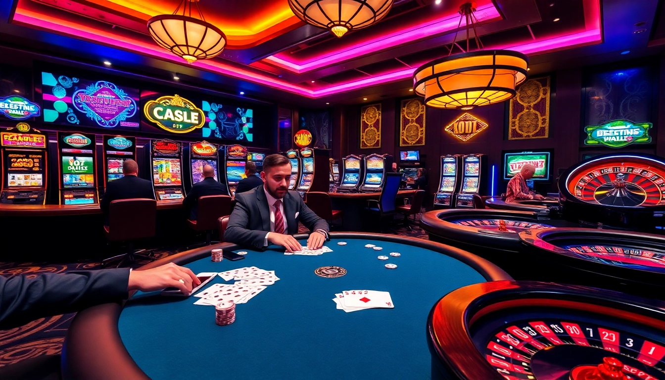 Experience the thrill of the b52club casino with vibrant games, poker action, and lavish surroundings.
