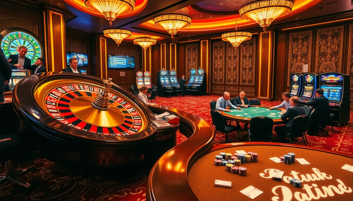 Rasakan sensasi berjudi saat 'datuk win' bersinar di kasino yang semarak dengan poker taruhan tinggi dan rolet.