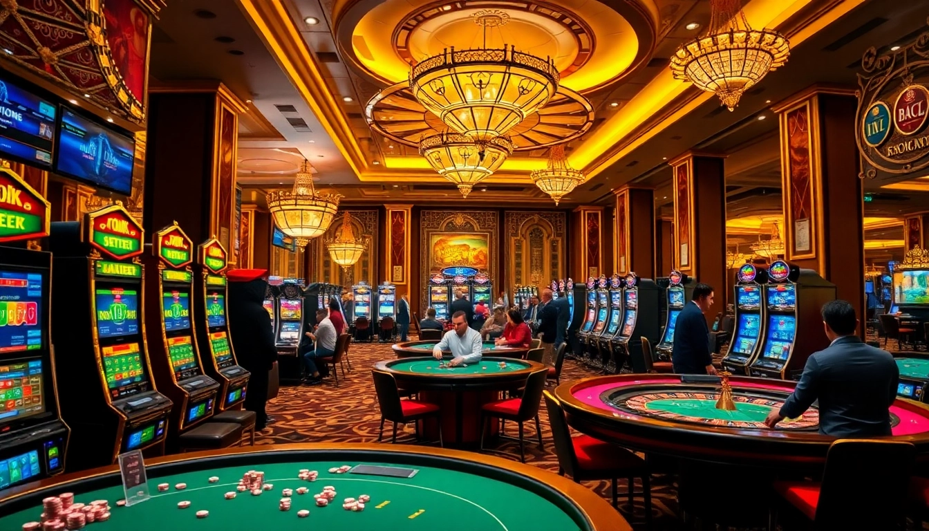 Experience the thrill of winning at https://medialingkar.com/goa-dayeuh-karawang-diam-diam-mendunia/ with vibrant casino scenes showcasing slot machines and games.