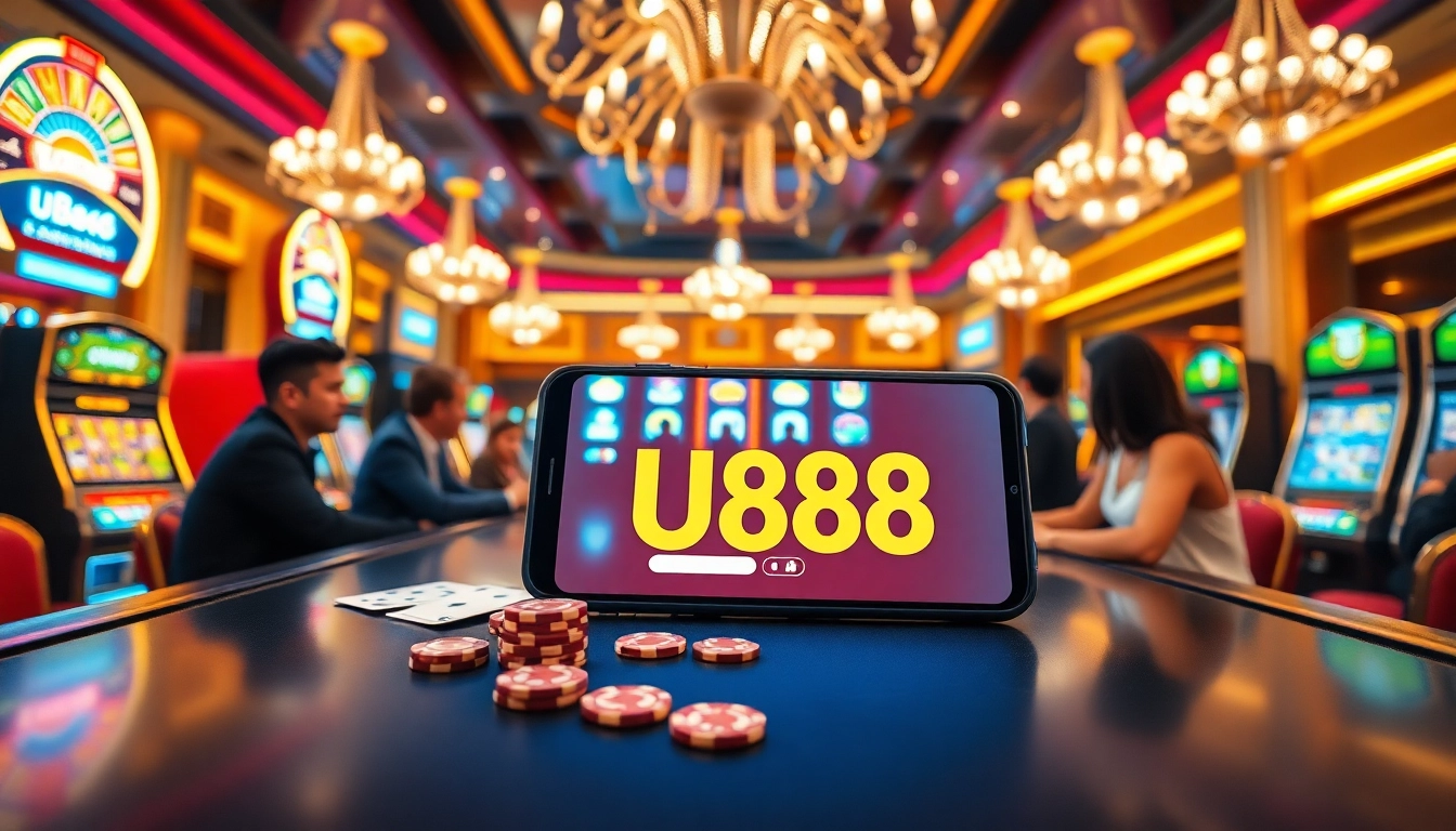 Experience the thrill of U888 with players enjoying vibrant casino games and cutting-edge betting technology.