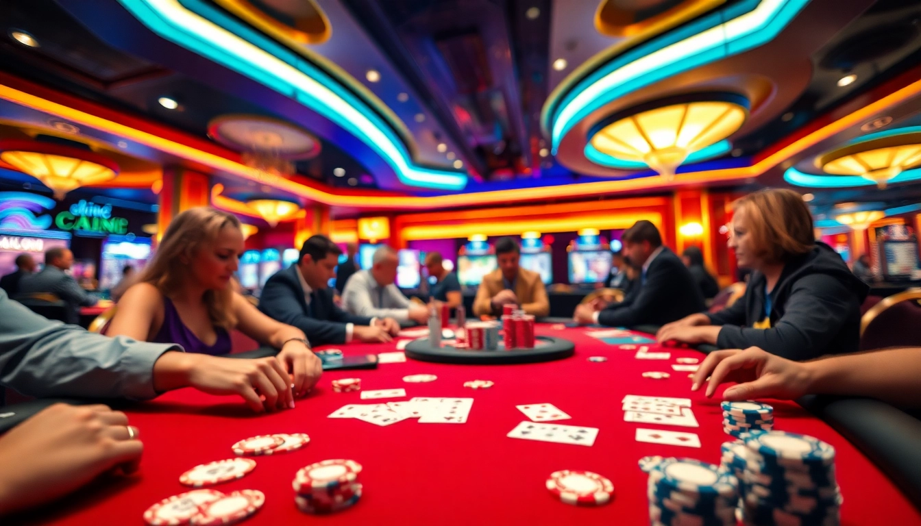 Experience the excitement of the GemBet Betting Site with players enjoying an engaging casino atmosphere.