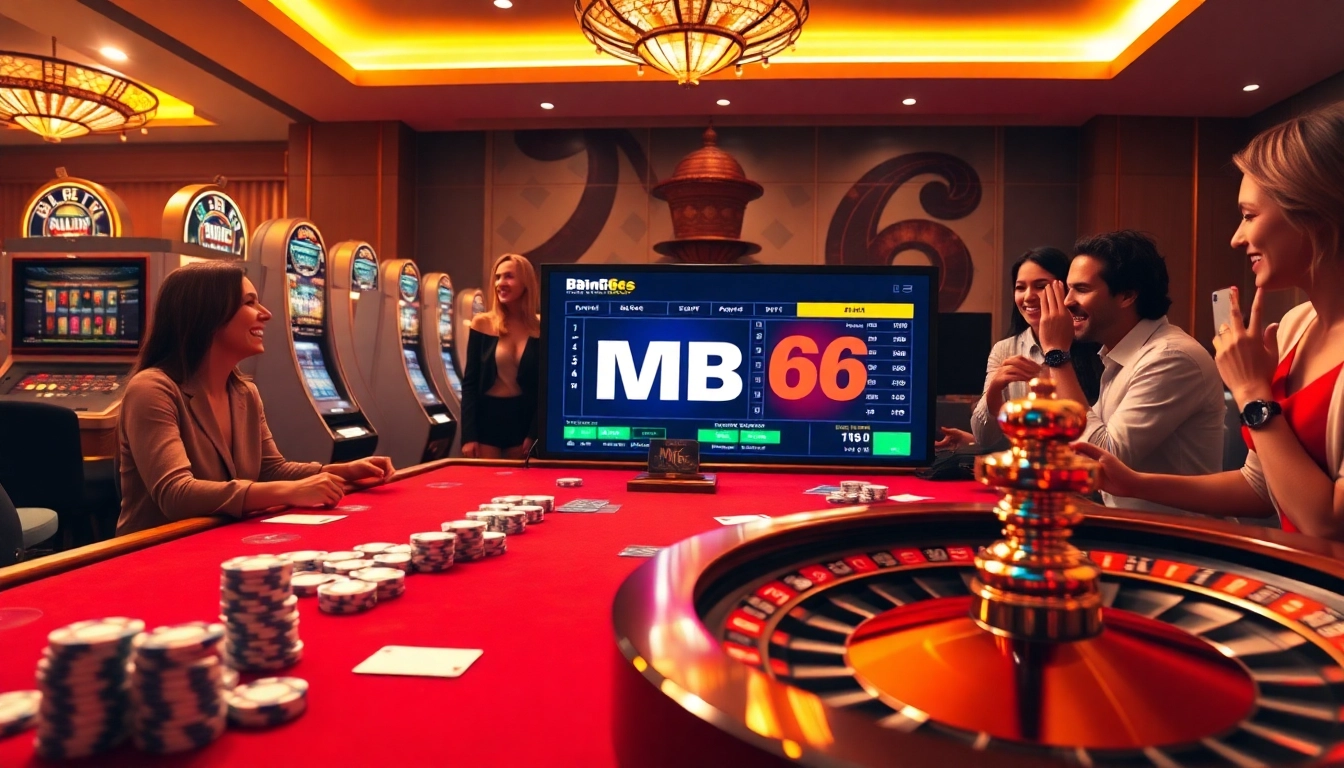 Betting at MB66 online casino with exciting games and vibrant atmosphere