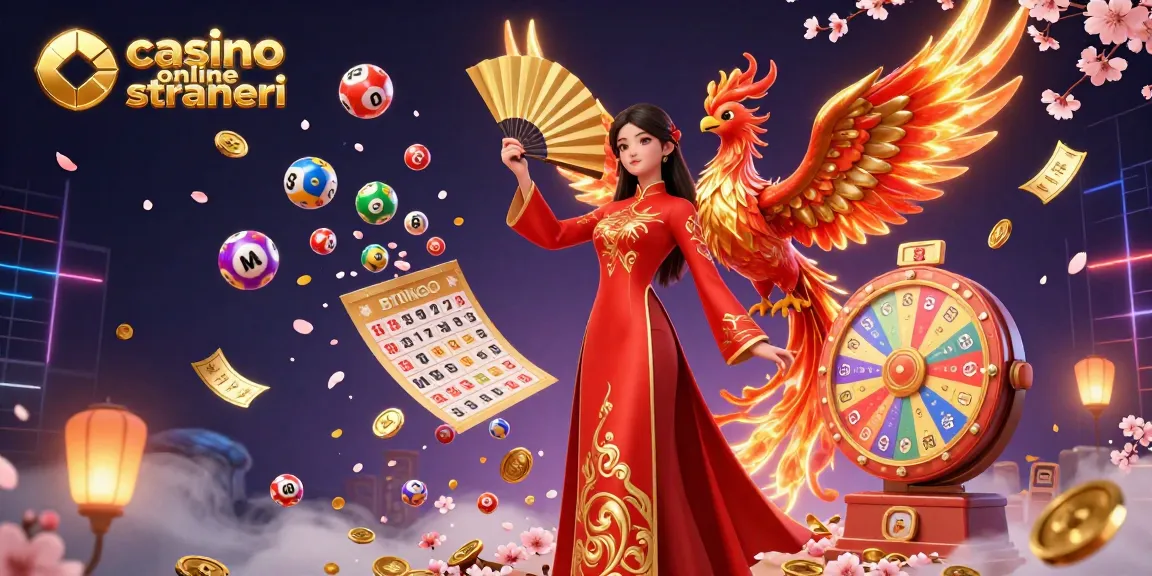 Scopri attività entusiasmanti nei casino online stranieri con elementi dorati vibranti e giochi di lotteria dinamici.